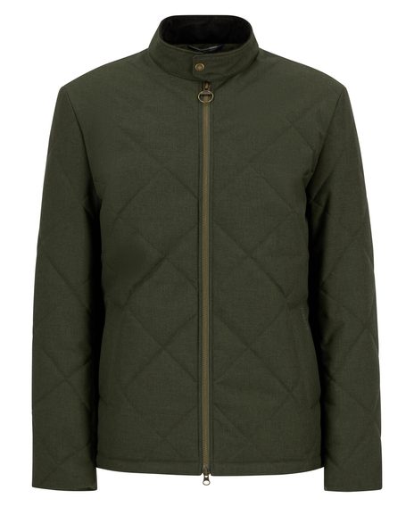 Barbour City Harrington Quilted Jacket — Olive