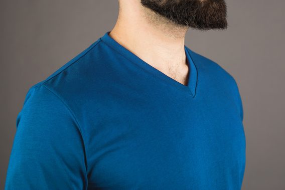 Pořádné tričko John & Paul - modré (V-neck)