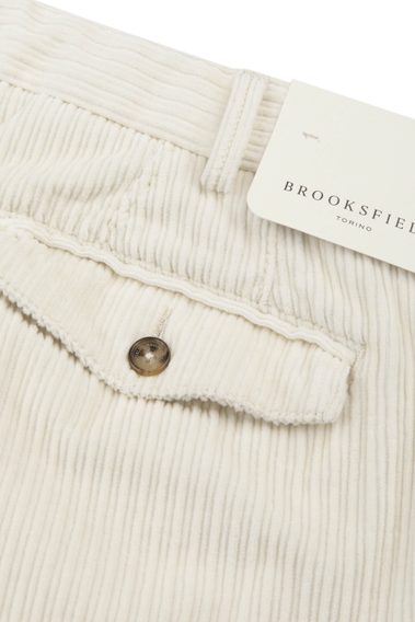Brooksfield Corduroy Pleated Chinos