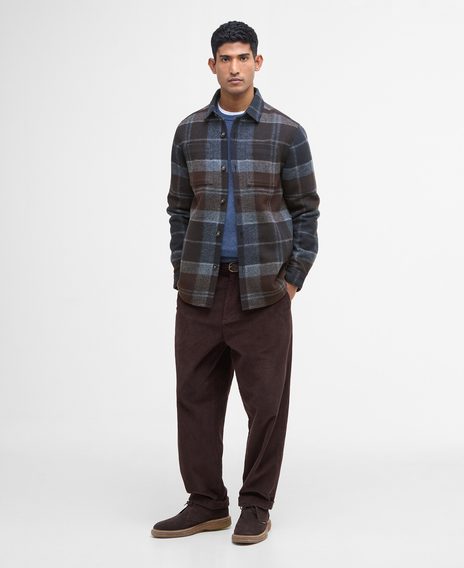 Barbour Chapter Check Overshirt — Midnight Oak Tartan
