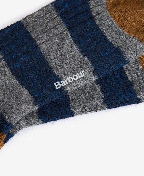 Barbour Houghton Stripe Socks — AsphaLight/Navy