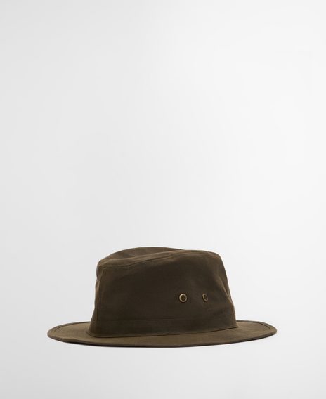 Barbour Crayton Waxed Safari Hat