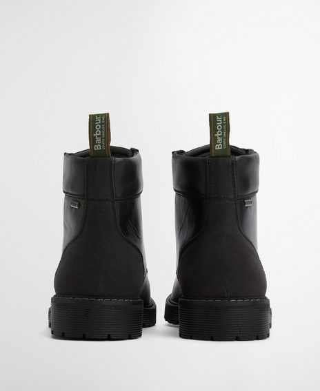 Barbour Harrison Commando Boots — Black
