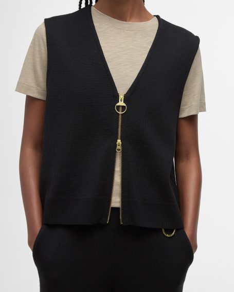 Barbour Maya Zip-Up Tank Top