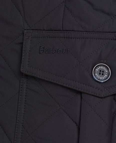 Barbour Quilted Lutz Jacket — Navy