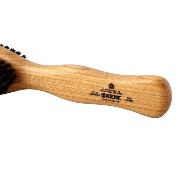 Kent CC20 — Double-Sided Natural Bristle Clothes Brush