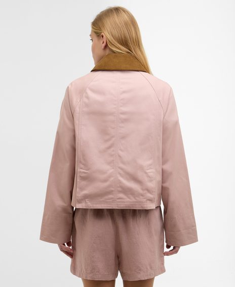 Barbour Cropped Beadnell Casual Jacket — Gardenia