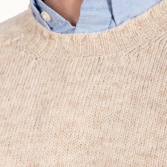 Jamieson's Saddle Shoulder Jumper — Stone