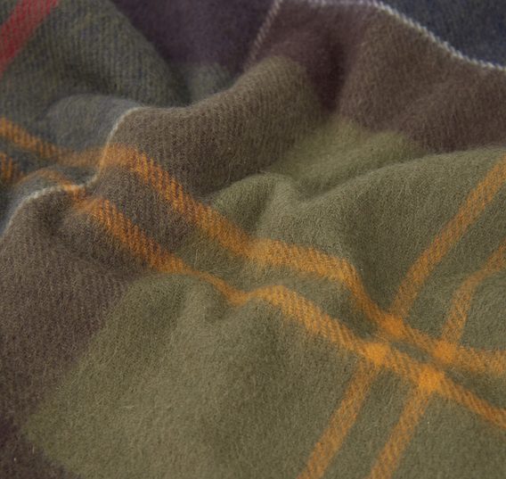 Tartanová kašmírová šála Barbour - Classic Tartan