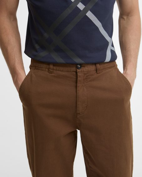 Barbour Stretch Cord Tailored Trousers — Dark Sand