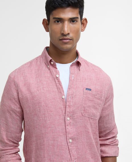 Barbour Linton Tailored Shirt — Red Spice