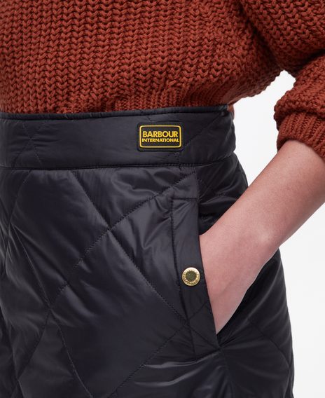 Barbour International Comet Quilted Mini Skirt