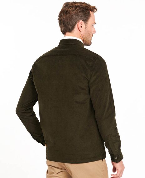 Manšestrová overshirt Barbour Cord - Olive