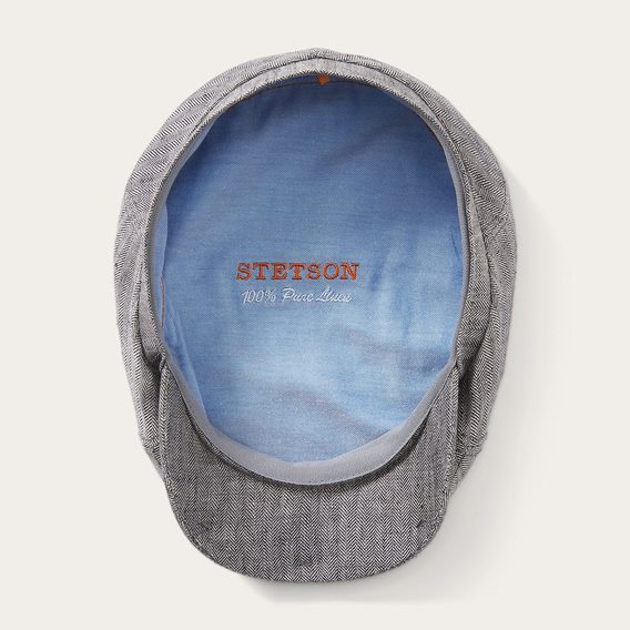 Stetson 6-Panel Linen Cap — Light Grey