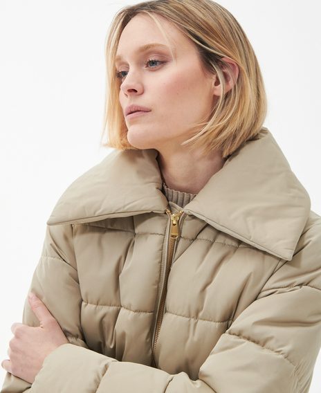 Barbour Germaine Quilted Jacket — Light Fawn