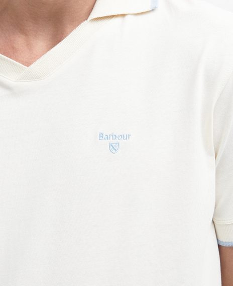 Barbour Northwood Polo Shirt — Ecru