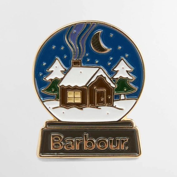 Barbour Snow Globe Pin