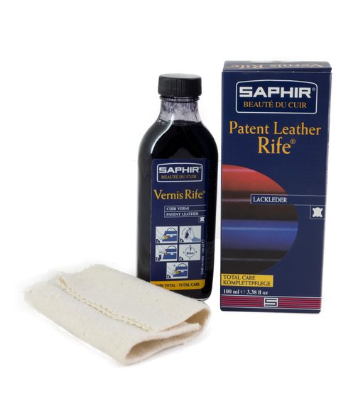Kondicionér na lakýrky a kožené tašky Saphir Vernis Rife - černý (100 ml)
