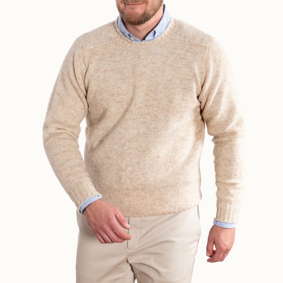 Jamieson's Saddle Shoulder Jumper — Stone