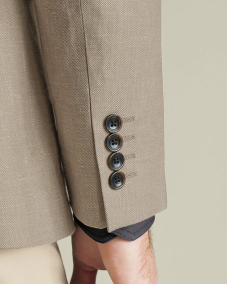 Charles Tyrwhitt Cotton/Linen Jacket — Limestone