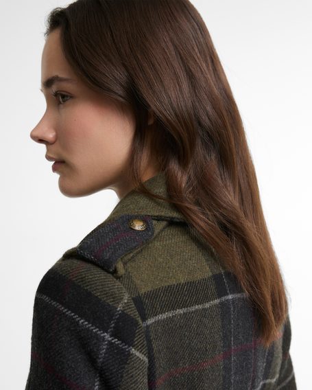 Barbour Cottesmore Checked Wool Coat