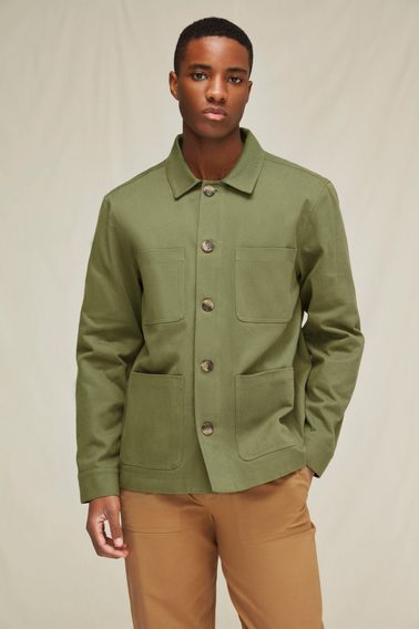 By The Oak Worker Jacket with Pockets — Green