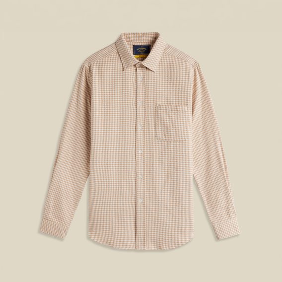 Portuguese Flannel Abstract Pied Poule — Cream