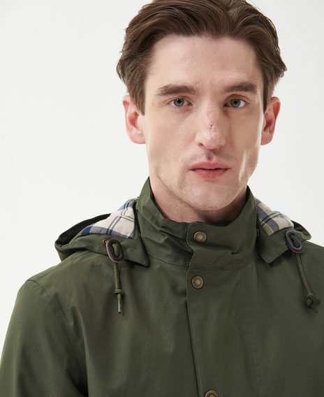 Barbour Chelsea Mac Jacket — Olive