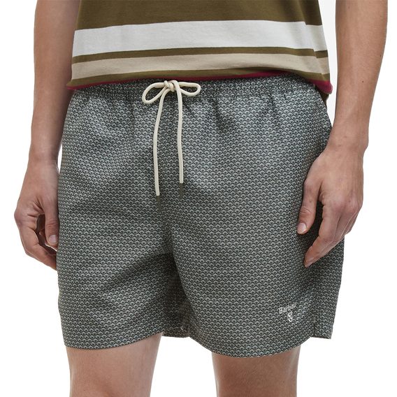 Barbour Shell Swim Shorts — Olive