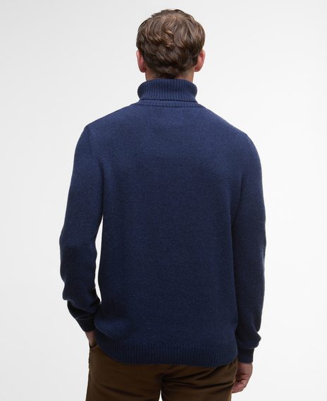 Barbour Kelp Roll-Neck Jumper — Navy