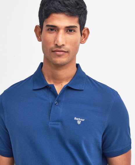Barbour Lightweight Sports Polo Shirt — Deep Blue