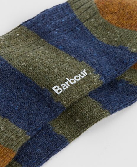 Barbour Houghton Stripe Socks — Thyme