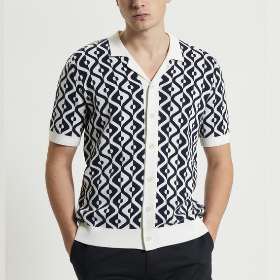 Ben Sherman — Tile Resort Knitted Shirt
