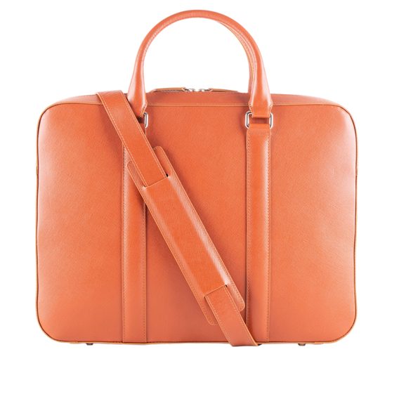 Kožený popruh na tašku John & Paul - koňakový