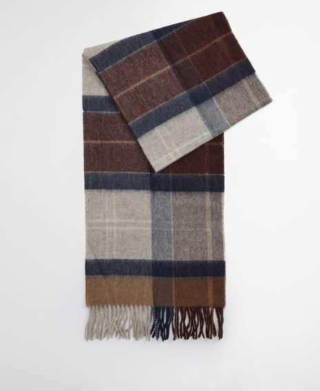 Barbour Inverness Tartan Scarf — Midnight Oak Tartan