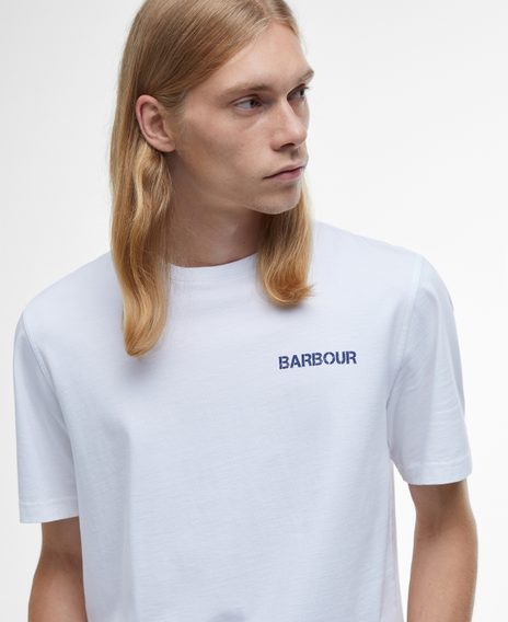 Barbour Perham Graphic T-Shirt — White