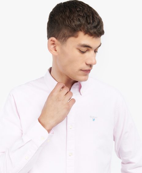 Barbour Striped Oxtown Tailored Shirt — Classic Pink