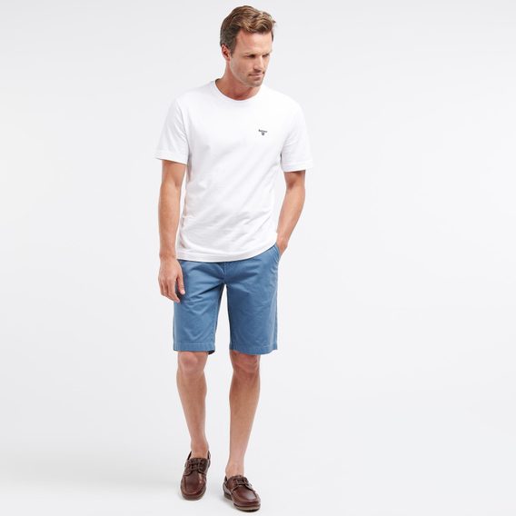 Jednobarevné kraťasy Barbour Neuston Twill Shorts - Force Blue