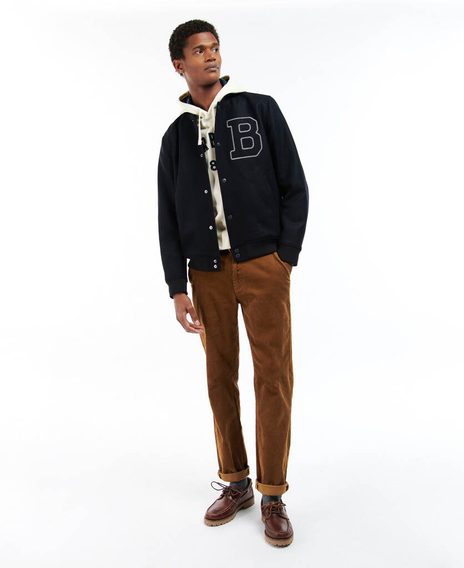 Вълнено яке Barbour Letterman - Navy