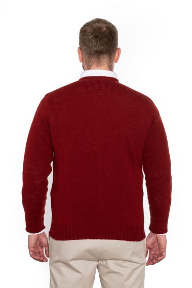 Jamieson's Saddle Shoulder Jumper — Ruby