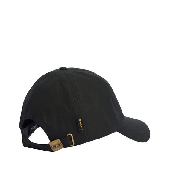 Barbour Waxed Sports Cap — Classic Black