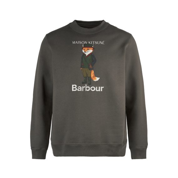 Barbour × Maison Kitsuné Beaufort Fox Sweatshirt — Uniform Green