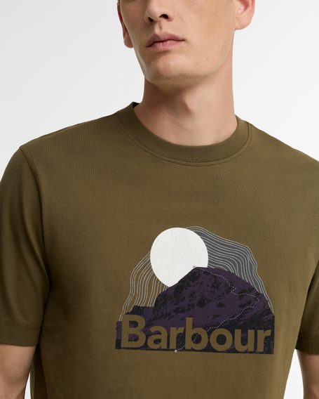 Barbour Wadsworth Relaxed Graphic T-Shirt — Olive