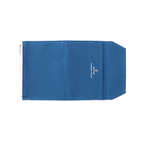 Náplň: Tmavě modrá bavlněná kapsa na zip (Passport)