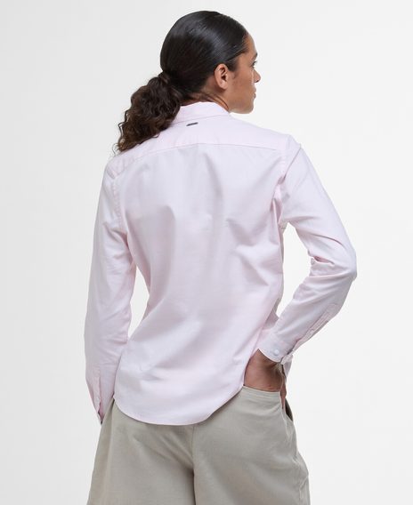 Barbour Derwent Regular Long-Sleeved Shirt — Pink