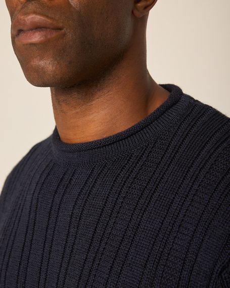 Peregrine Marina Crew Jumper — Navy
