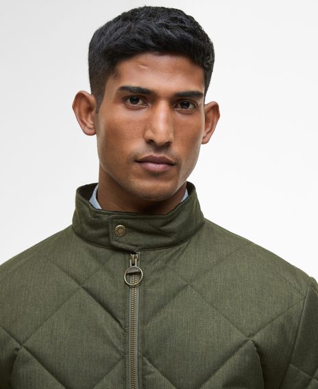 Barbour City Harrington Quilted Jacket — Olive