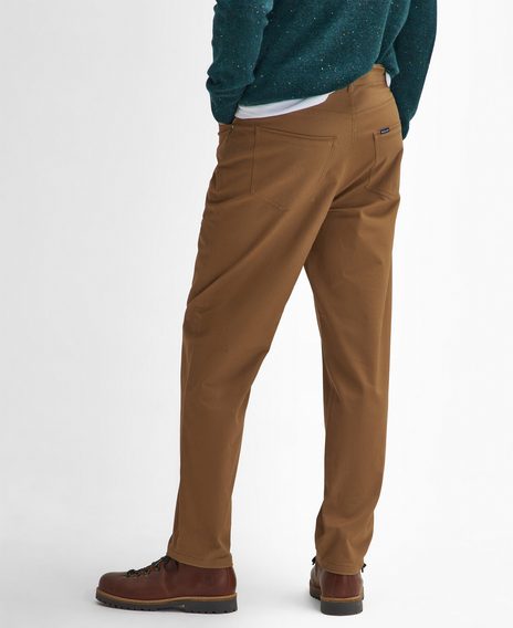 Barbour Suede Sateen Regular Trousers — Sandstone