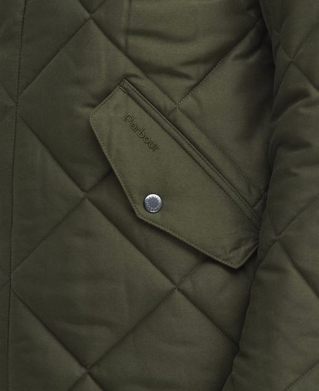 Barbour Winter Chelsea Quilted Jacket — Sage