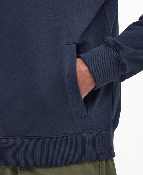 Barbour Beckhill Half Zip Sweatshirt — Navy